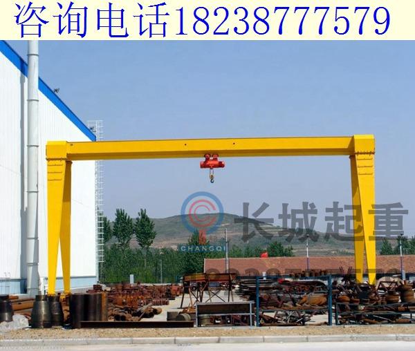 山東濰坊單梁龍門吊廠家 10噸門式起重機(jī)跨度可調(diào)