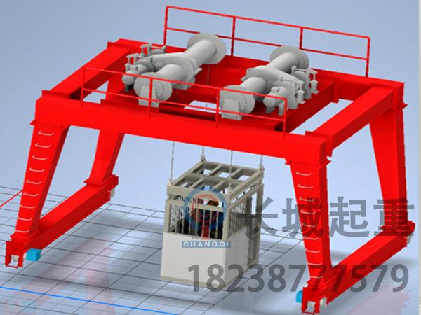甘肅蘭州門式起重機 豎井龍門吊的結(jié)構(gòu)形式和起升機構(gòu)