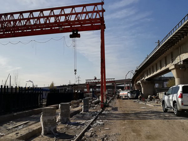 安徽淮南花架式龍門吊租賃廠家超載